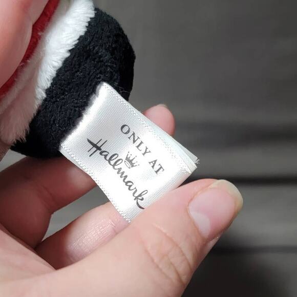 Hallmark Itty Bitty Plush Santa Mickey Mouse Mrs. Clause Minnie Mouse Black Red - Picture 3 of 5